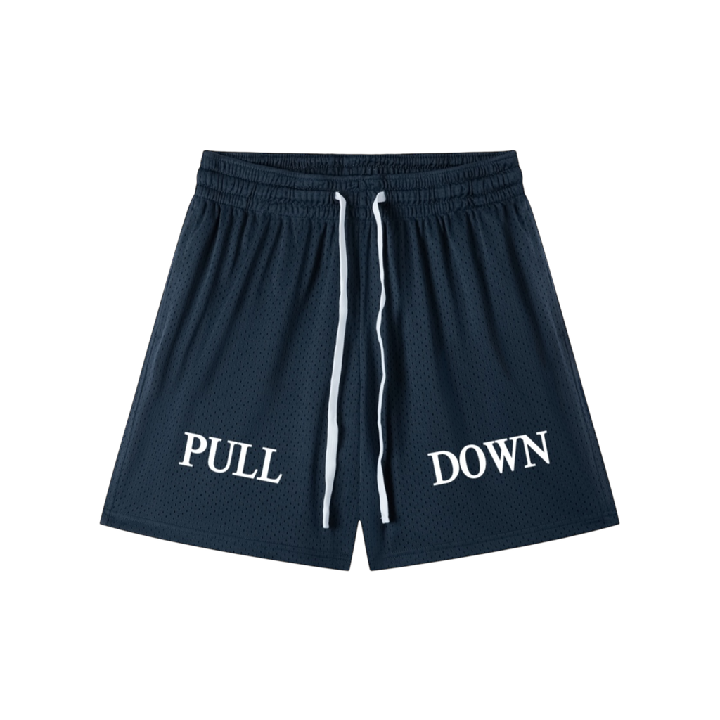 Mesh Hot Drawstring Shorts
