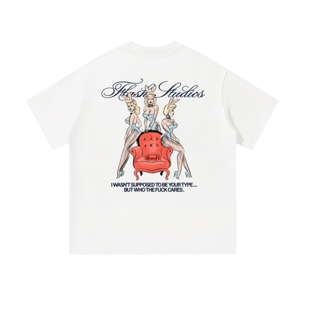 Retro Bunny Squad White T-shirt