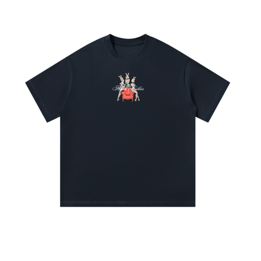 Retro Bunny Squad Blue T-shirt