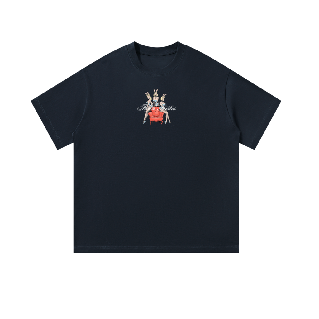 Retro Bunny Squad Blue T-shirt