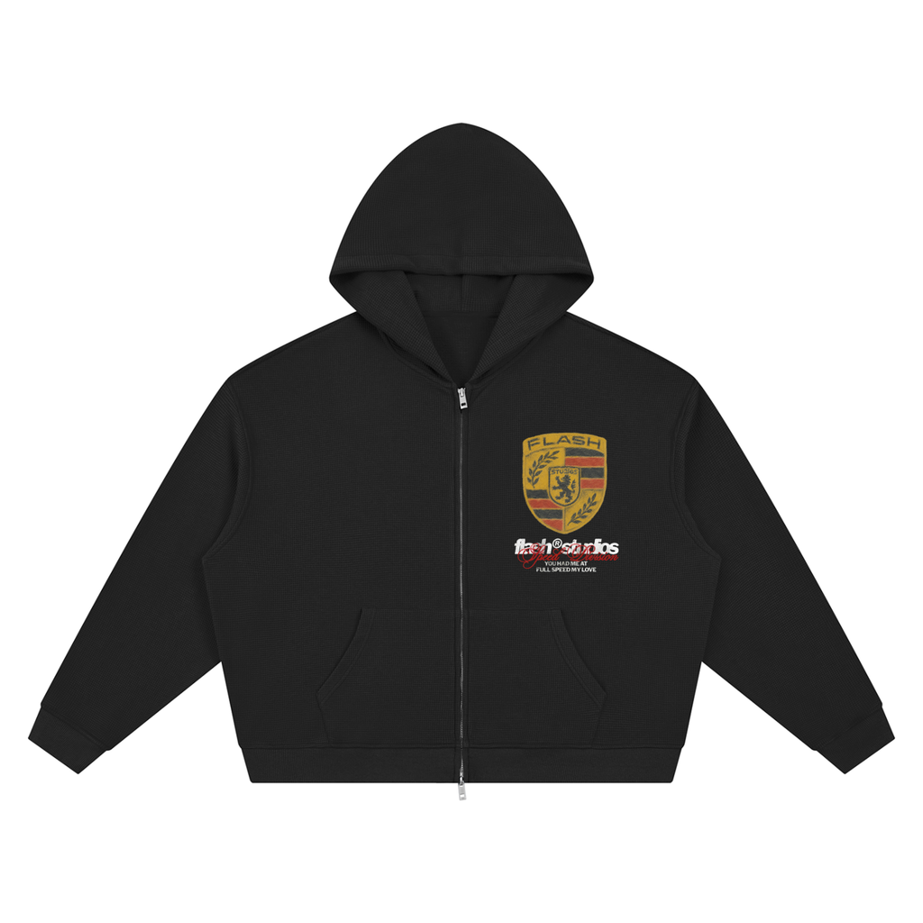 Bad Habit Waffle Zip Hoodie